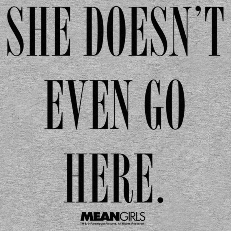 Boy's Mean Girls She Doesn’t Even Go Here T-Shirt