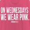 Women's Mean Girls On Wednesdays We Wear Pink Quote Racerback Tank Top