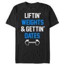 Men's CHIN UP Lifting Weights Getting Dates T-Shirt