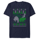 Men's Lost Gods Dinosaur Ugly Christmas Sweater T-Shirt