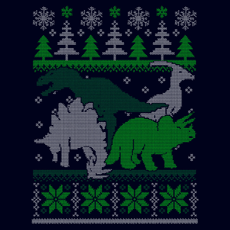 Men's Lost Gods Dinosaur Ugly Christmas Sweater T-Shirt