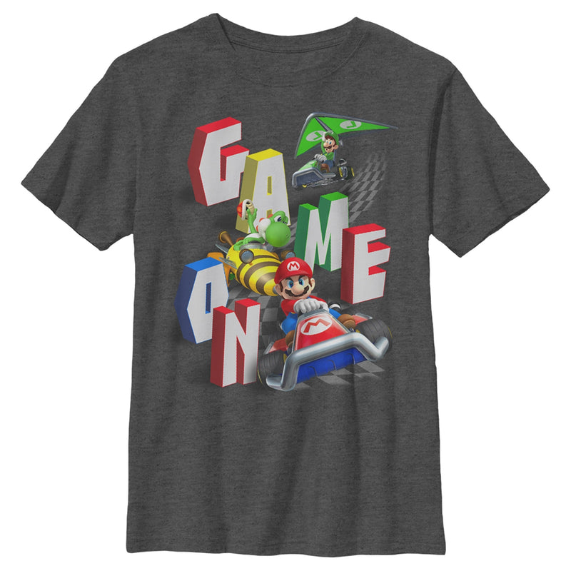 Boy's Nintendo Mario Kart Game On T-Shirt