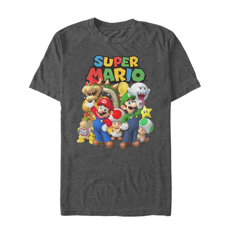 Men's Nintendo Super Mario Group T-Shirt