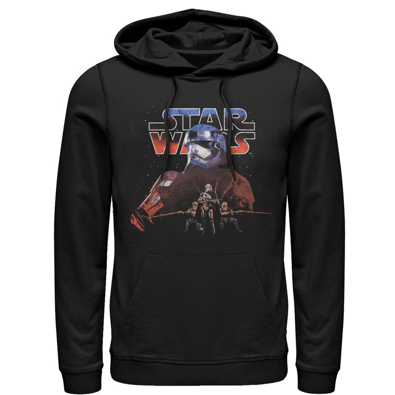 Men's Star Wars The Force Awakens Captain Phasma Distressed Pull Over Hoodie