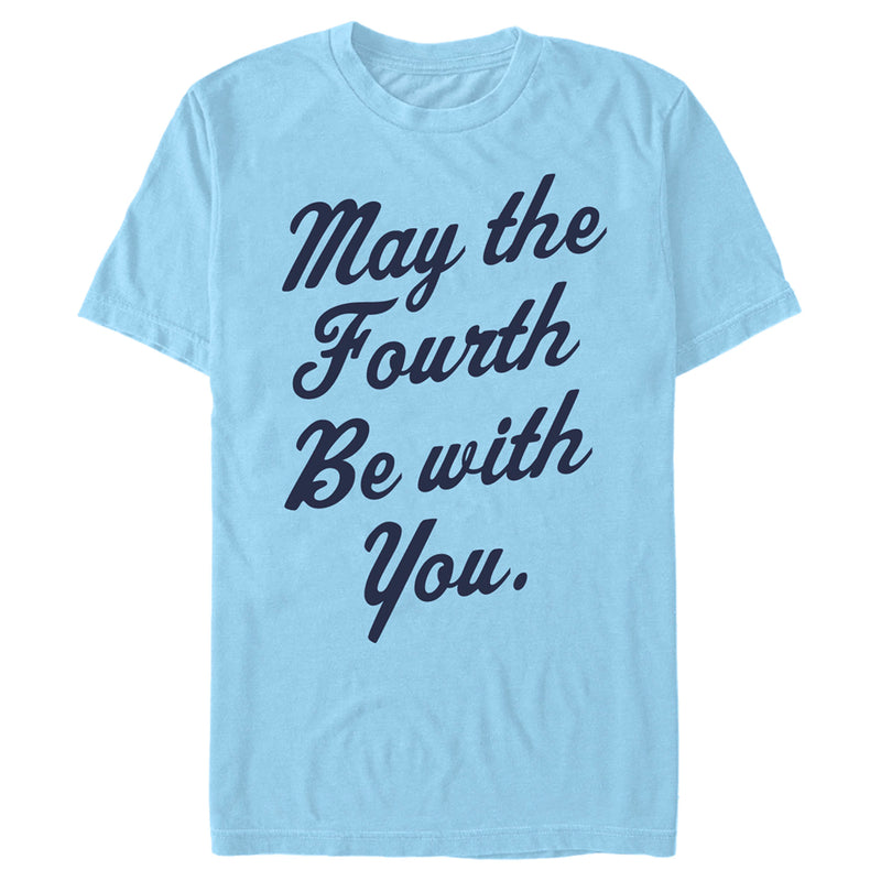 Men's Star Wars May the Fourth Cursive T-Shirt