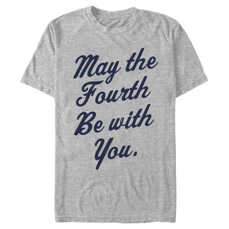 Men's Star Wars May the Fourth Cursive T-Shirt