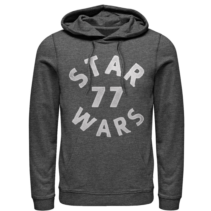 Men's Star Wars Distressed 1977 Logo Pull Over Hoodie