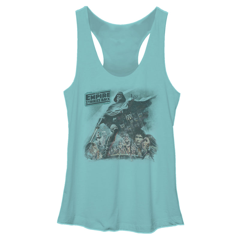 Women's Star Wars Vader Strikes Back Racerback Tank Top