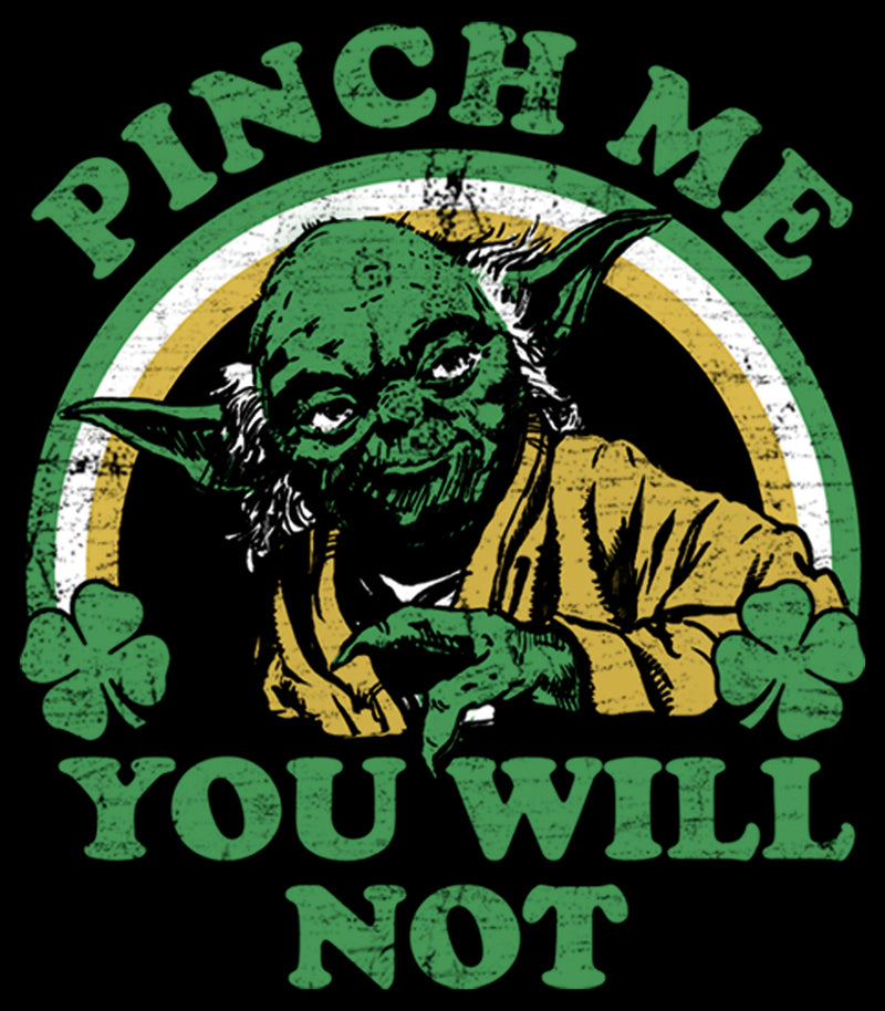 Boy's Star Wars Yoda St. Patrick's Day Pinch Me You Will Not Pull Over Hoodie