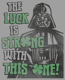 Boy's Star Wars Darth Vader St. Patrick's Day Luck Is Strong With This One Pull Over Hoodie