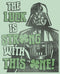 Girl's Star Wars Darth Vader St. Patrick's Day Luck Is Strong With This One T-Shirt