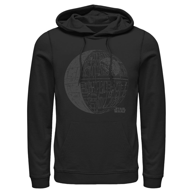Men's Star Wars: A New Hope Death Star Logo Pull Over Hoodie