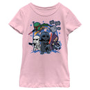 Girl's Star Wars Empire Cartoon Characters T-Shirt