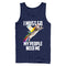 Men's Lost Gods My People Need Me Cat Tank Top