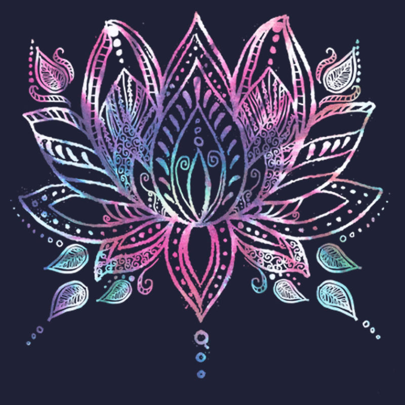 Women's Lost Gods Lotus Flower Sketch T-Shirt