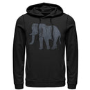 Women's CHIN UP Distressed Tribal Elephant Pull Over Hoodie
