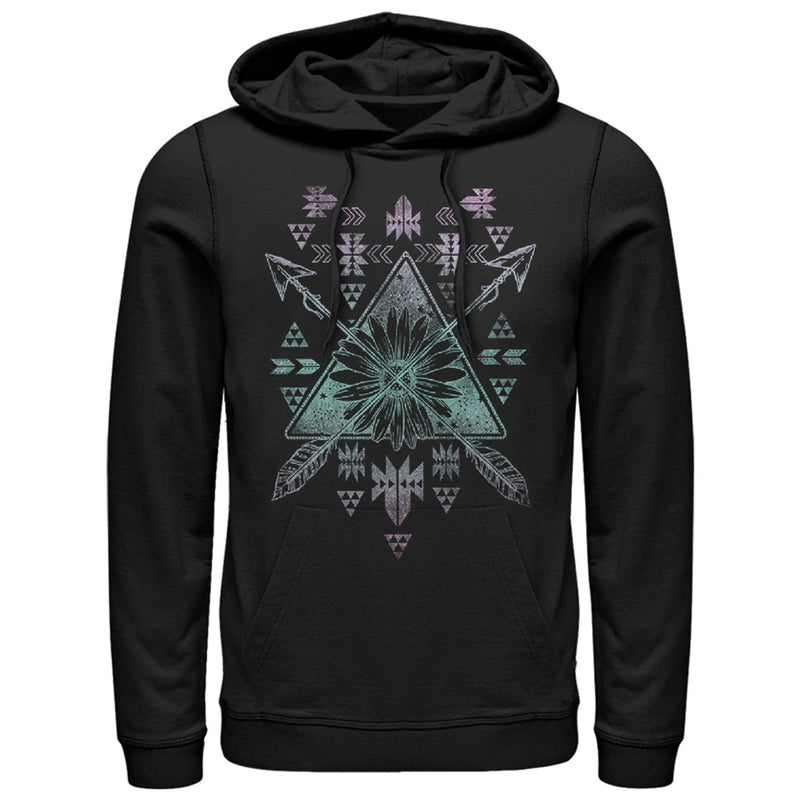 Men's Lost Gods Arrow Tribal Print Pull Over Hoodie