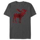 Men's Lost Gods Christmas Plaid Moose T-Shirt