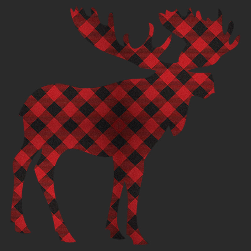 Men's Lost Gods Christmas Plaid Moose T-Shirt