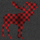 Boy's Lost Gods Christmas Plaid Moose T-Shirt