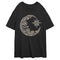 Junior's Lost Gods Floral Moon Lace Print T-Shirt