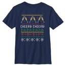 Boy's CHIN UP Ugly Christmas Cheers T-Shirt