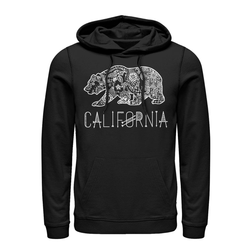 Men's Lost Gods California Henna Bear Pull Over Hoodie