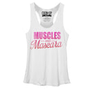 Women's CHIN UP Mascara and Muscles Racerback Tank Top