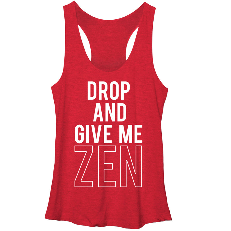 Women's CHIN UP Drop and Give Me Zen Racerback Tank Top