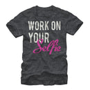 Women's CHIN UP Work on Your Selfie Boyfriend Tee