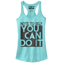 Junior's CHIN UP Note to Self You Can Do It Racerback Tank Top