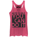 Women's CHIN UP Note to Self You Can Do It Racerback Tank Top