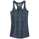 Junior's CHIN UP Prove Them All Wrong Racerback Tank Top