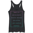 Women's CHIN UP Positive Thinking Racerback Tank Top