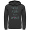 Men's CHIN UP Will Run For Wine Glass Pull Over Hoodie