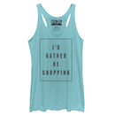 Women's CHIN UP Rather Be Shopping Racerback Tank Top