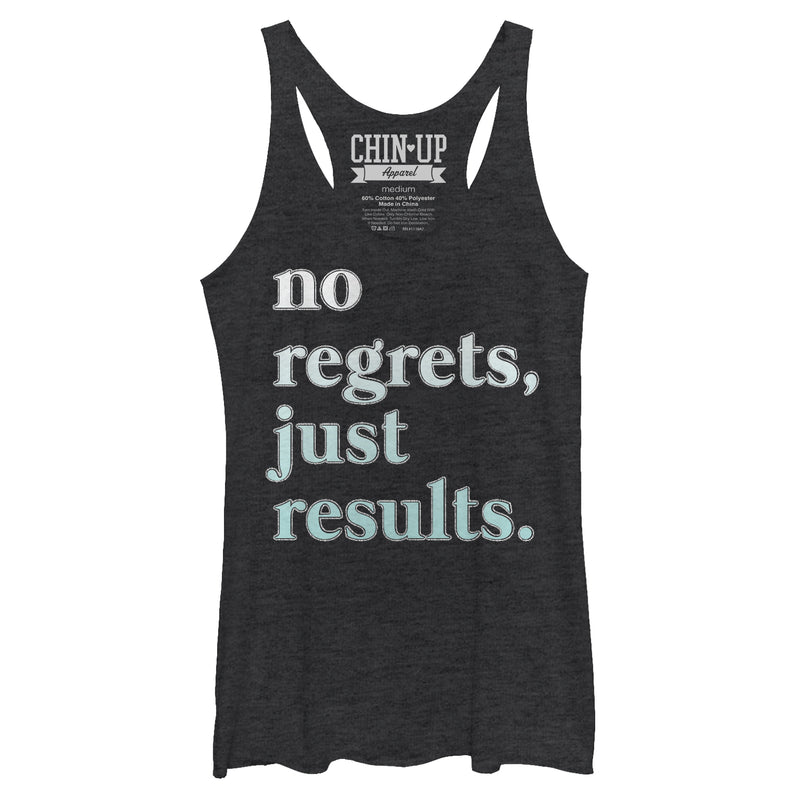 Women's CHIN UP No Regrets Racerback Tank Top