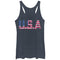 Women's Lost Gods Fourth of July  USA Stars and Stripes Racerback Tank Top