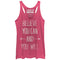 Women's CHIN UP Believe You Can and You Will Racerback Tank Top