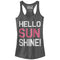 Junior's CHIN UP Hello Sunshine Racerback Tank Top