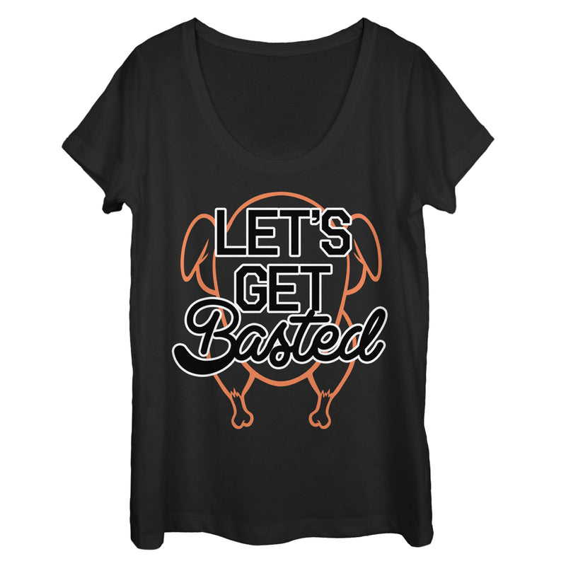 Women's CHIN UP Let's Get Basted Scoop Neck