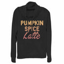 Junior's CHIN UP Pumpkin Spice Latte Cowl Neck Sweatshirt