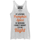 Women's CHIN UP Loving Pumpkin Spice Racerback Tank Top