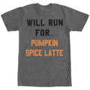 Women's CHIN UP Will Run for Pumpkin Spice Latte Boyfriend Tee