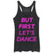 Women's CHIN UP But First Let's Dance Racerback Tank Top