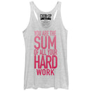 Women's CHIN UP Sum of all Your Hard Work Racerback Tank Top