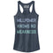 Junior's CHIN UP Willpower Knows No Weakness Racerback Tank Top