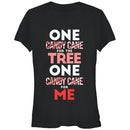 Junior's CHIN UP Christmas Candy Cane for Me T-Shirt