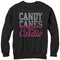 Women's CHIN UP Christmas Candy Cane Cardio Sweatshirt