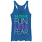 Women's CHIN UP More Fun Less Fear Racerback Tank Top